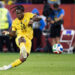 TORONTO, CANADA - JUNE 17: Brandon Thomas-Asante #10 of Ghana shoots the ball during the FIFA World Cup 2026 Group L match between Ghana and Panama at Toronto Stadium on June 17, 2026 in Toronto, Canada. (Photo by Thiago Szwarc/ISI Photos/ISI Photos via Getty Images)