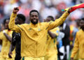 FOXBOROUGH, MASSACHUSETTS - JUNE 23: Inaki Williams #19 of Ghana applauds fans after the scoreless draw during the FIFA World Cup 2026 Group L match between England and Ghana at Boston Stadium on June 23, 2026 in Foxborough, Massachusetts. (Photo by Buda Mendes/Getty Images)
