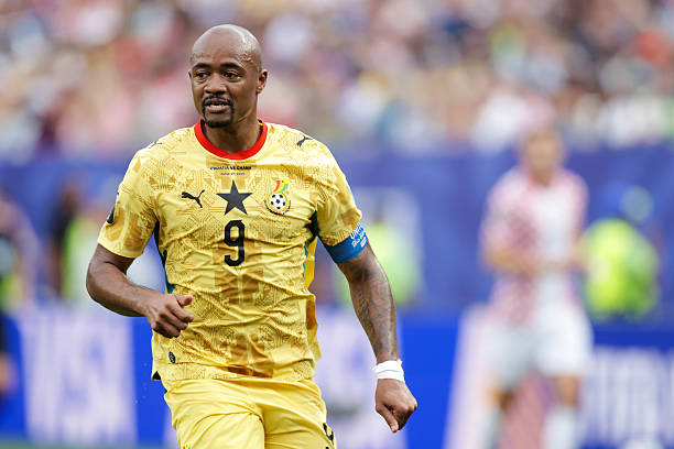 PHILADELPHIA, UNITED STATES - JUNE 27: Jordan Ayew of Ghana during the World Cup match between Croatia v Ghana at the Philadelphia Stadium on June 27, 2026 in Philadelphia United States (Photo by Marcel Bonte/Soccrates/Getty Images)
