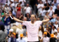 NEW YORK, NEW YORK - SEPTEMBER 13: Alexander Zverev of Germany celebrates match point against Ben Shelton of the United States in their Men's Singles Final match on Day Fifteen of the 2026 US Open at USTA Billie Jean King National Tennis Center on September 13, 2026 in the Flushing neighborhood of the Queens borough of New York City. (Photo by Matthew Stockman/Getty Images)