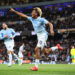 MANCHESTER, ENGLAND - SEPTEMBER 17: Floyd Samba of Manchester City celebrates after scoring their first goal during the Carabao Cup Third Round match between Manchester City and Norwich City at Etihad Stadium on September 17, 2026 in Manchester, England. (Photo by Alex Livesey - Danehouse/Getty Images)