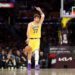 Luka Doncic #77 of the Los Angeles Lakers calls a play during the first half of a game against the Golden State Warriors (Photo by Sean M. Haffey/Getty Images)