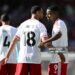 Alexander Isak of Liverpool celebrates scoring his team’s first goal with teammate Cody Gakpo during the Premier League 2026/27 match between AFC Bournemouth and Liverpool FC (Photo by Mike Hewitt/Getty Images)