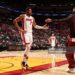 Giannis Antetokounmpo #7 and Nick Richards #8 of the Miami Heat high five during the game against the Minnesota Timberwolves (Photo by Issac Baldizon/NBAE via Getty Images)