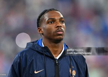 France's Jérémy JACQUET prior to the UEFA Nations League football match between France and Italy (Photo by Baptiste Fernandez/Icon Sport via Getty Images)