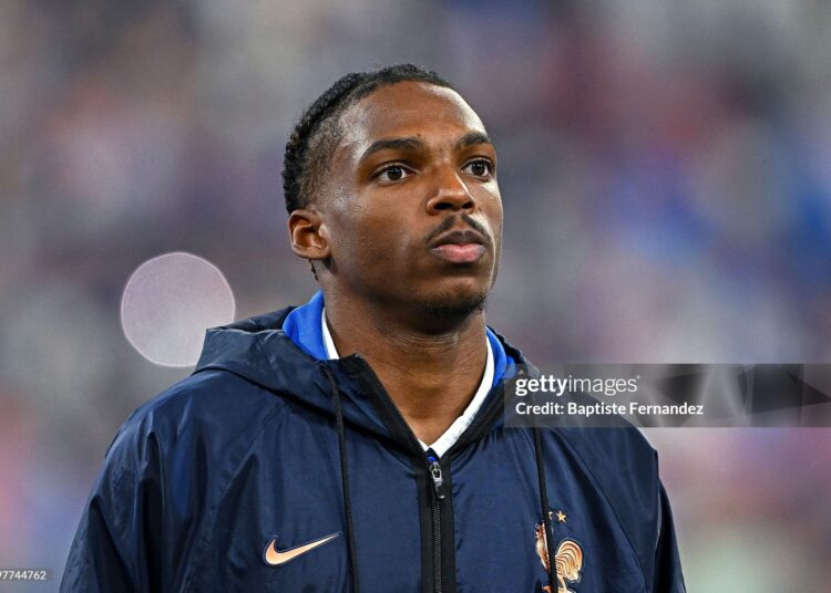 France's Jérémy JACQUET prior to the UEFA Nations League football match between France and Italy (Photo by Baptiste Fernandez/Icon Sport via Getty Images)