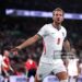 Harry Kane of England celebrates scoring his team’s third goal during the UEFA Nations League 2026/27 group phase match between England and Czechia (Photo by Julian Finney/Getty Images)
