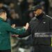 Vincent Kompany, Manager of FC Bayern Munich, reacts during the UEFA Champions League 2026/27 League Phase MD2 match between Viking FK and FC Bayern München (Photo by Marius Nordnes / Nordnes Foto/Getty Images)