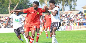 Shot from Kotoko (red) game against Swedru All Blacks Photo Courtesy: AKSC