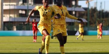 Black Maidens celebrate goal against Canada at U-17 Women's World Cup Photo Courtesy: FIFA