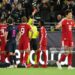 Michael Olise of FC Bayern Munich receives a red card during the UEFA Champions League 2026/27 League Phase MD2 match between Viking FK and FC Bayern München (Photo by Marius Nordnes / Nordnes Foto/Getty Images)