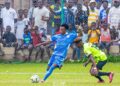 Shot from Port City (blue)- Bechem United game Photo Courtesy: Port City FC