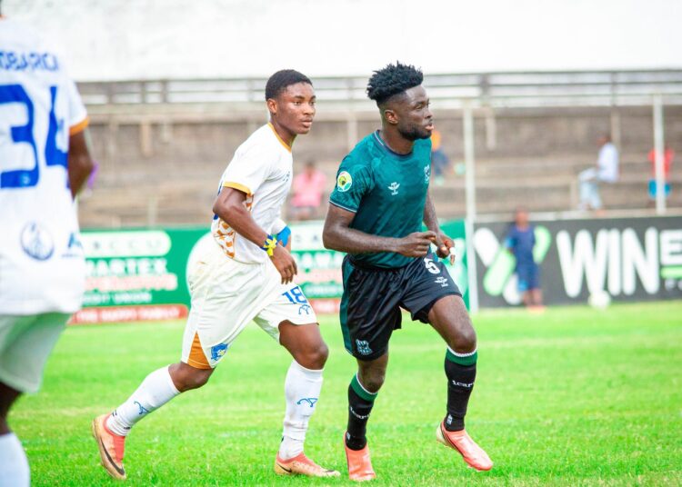 Shot from Samartex (green) v Young Apostles Game Photo Courtesy: Samartex