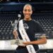 A'ja Wilson #22 of the Las Vegas Aces wins her 5th WNBA MVP award (Photo by David Becker/NBAE via Getty Images)