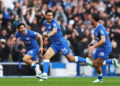 Diego Gomez of Brighton & Hove Albion celebrates scoring his team’s second goal with teammates during the Premier League 2026/27 match between Brighton & Hove Albion and Crystal Palace FC at American Express Stadium on October 18, 2026 in Brighton, England. (Photo by Richard Heathcote/Getty Images)