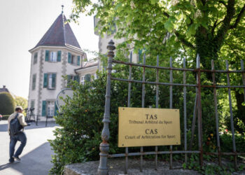 The building of the Court of Arbitration (CAS) is seen ahead of the verdict in South African double Olympic champion Caster Semenya's appeal against International Association of Athletics Federations (IAAF) testosterone rules on May 1, 2019 in Lausanne. The world's sports court will give the verdict on Semenya's challenge against rules regulating testosterone in female athletes, a verdict expected to have a profound impact on the future of women's sport. Semenya is fighting against regulations imposed by the IAAF that compel "hyperandrogenic" athletes - those with "differences of sexual development" (DSD) - to lower their testosterone levels if they wish to compete as women. (Photo by Fabrice COFFRINI / AFP) (Photo by FABRICE COFFRINI/AFP via Getty Images)