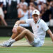 LONDON, ENGLAND - JULY 12: Jannik Sinner of Italy celebrates winning championship point against Alexander Zverev of Germany during their Gentlemen's Singles final match on day fourteen of The Championships Wimbledon 2026 at All England Lawn Tennis and Croquet Club on July 12, 2026 in London, England. (Photo by Clive Brunskill/Getty Images)
