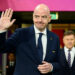 LODZ, POLAND - SEPTEMBER 27: FIFA President Gianni Infantino attends the Winner's Ceremony following the FIFA U-20 Women's World Cup Final match between Spain and DPR Korea at Stadion Miejski LKS Lodz on September 27, 2026 in Lodz, Poland. (Photo by Tomasz Karczewski/Eurasia Sport Images/Getty Images)