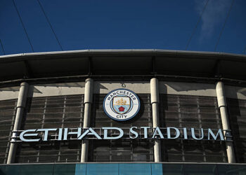 The Etihad Stadium, the home ground of Manchester City football club, is pictured in Manchester, north-west England on September 30, 2026. The Premier League said on September 29 that Manchester City have been found guilty of serious breaches of the Premier League's financial rules over a nine-season period between 2009 and 2018. (Photo by Oli SCARFF / AFP via Getty Images)