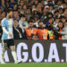 BUENOS AIRES, ARGENTINA - OCTOBER 06: Lionel Messi of Argentina reacts during the International Friendly match between Argentina and Benin at Estadio Monumental Antonio V. Liberti on October 06, 2026 in Buenos Aires, Argentina. Lionel Messi is making his final appearance for Argentina following his announcement of international retirement on 31 August. (Photo by Marcos Brindicci/Getty Images)