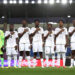 RABAT, MOROCCO - OCTOBER 18: Players of Ghana stand for the national anthem before the FIFA U17 Women's World Cup Group C match between Norway and Ghana at the Mohammed VI Football Complex on October 18, 2026 in Rabat, Morocco. (Photo by Judit Cartiel - FIFA/FIFA via Getty Images)