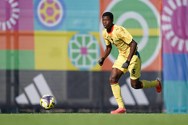 BAKU, AZERBAIJAN - OCTOBER 26: A player of Ghana runs with the ball during the FIFA Under-15 World Cup & Festival 2026 match between Ghana and Bahamas on October 26, 2026 in Baku, Azerbaijan. (Photo by Fabio Deinert - FIFA/FIFA via Getty Images)