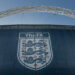 Banner promoting the FA of the side of Wembley Stadium in London, UK. (Photo by ben radford/Corbis via Getty Images)