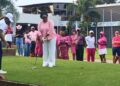 Minister for Gender, Children and Social Services Hon, Naa Momo Lartey Teeing OFF