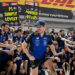 Race winner Max Verstappen of the Netherlands and Oracle Red Bull Racing and the Oracle Red Bull Racing team celebrate during the F1 Grand Prix of Singapore at Marina Bay Street Circuit on October 11, 2026 in Singapore, Singapore. (Photo by Sam Bagnall/Sutton Images)